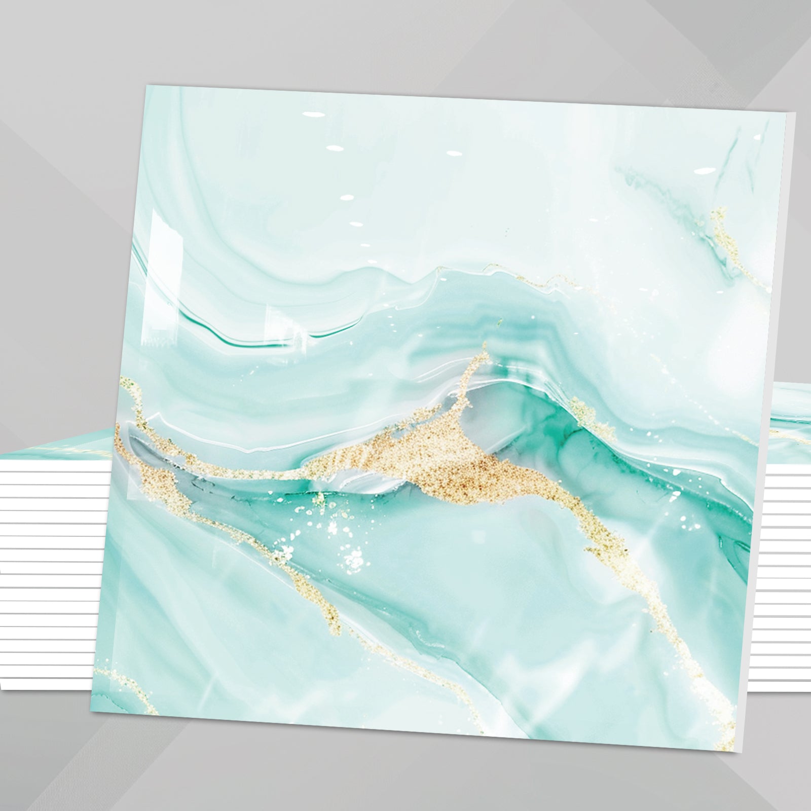 DEWOO 10pcs Peel and Stick Backsplash Wall Tile, Waterproof Peel and Stick Marble Wall Tiles, Self - Adhesive Panels for Bathroom, Kitchen, and Living Room (Blue Marble,12"×12") - DEWOO TILES