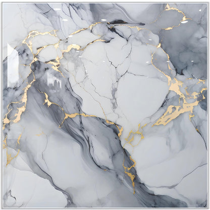 DEWOO 10pcs Peel and Stick Backsplash Wall Tile, Waterproof Peel and Stick Marble Wall Tiles, Self - Adhesive Panels for Bathroom, Kitchen, and Living Room (Dark Gray Marble,12"×12") - DEWOO TILES