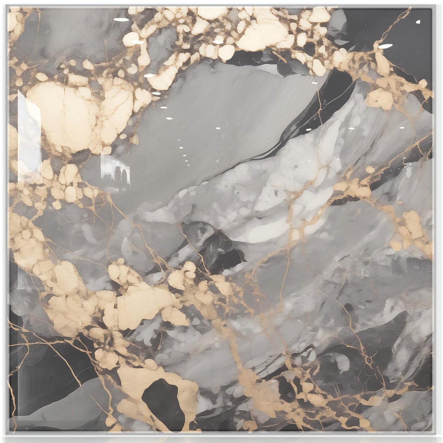 DEWOO 10pcs Peel and Stick Backsplash Wall Tile, Waterproof Peel and Stick Marble Wall Tiles, Self - Adhesive Panels for Bathroom, Kitchen, and Living Room (Brown Marble,12"×12") - DEWOO TILES