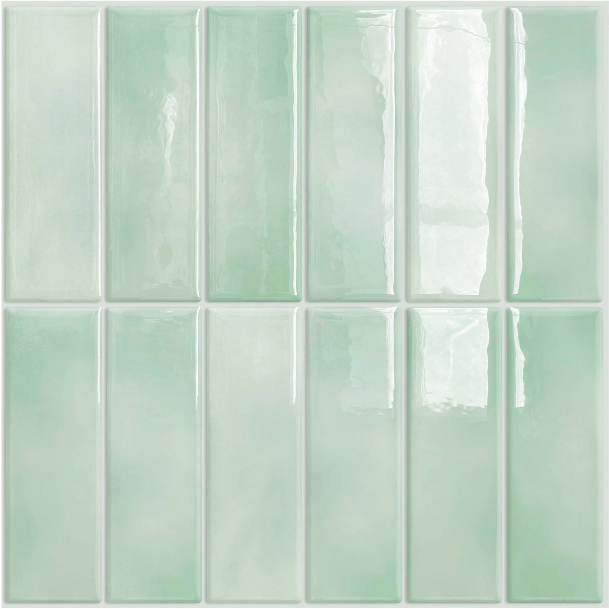 DEWOO Peel and Stick Backsplash Subway Tiles, Extra Thick 3D Wall Panels, Heat & Water Resistant, Easy DIY Kitchen, Bathroom, Laundry, Fireplace & Rental Home Wall Décor (10 - Sheet, 12"×12") - DEWOO TILES