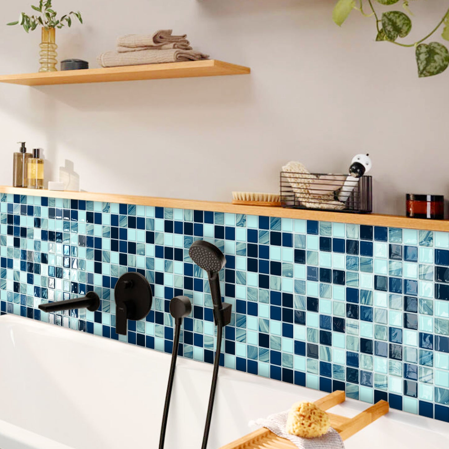 DEWOO Self - Adhesive Backsplash Stickers — Waterproof, Oil - Resistant, Scratch - Resistant, and Durable. Removable Tile Decals (10 - Piece Pack) - DEWOO TILES