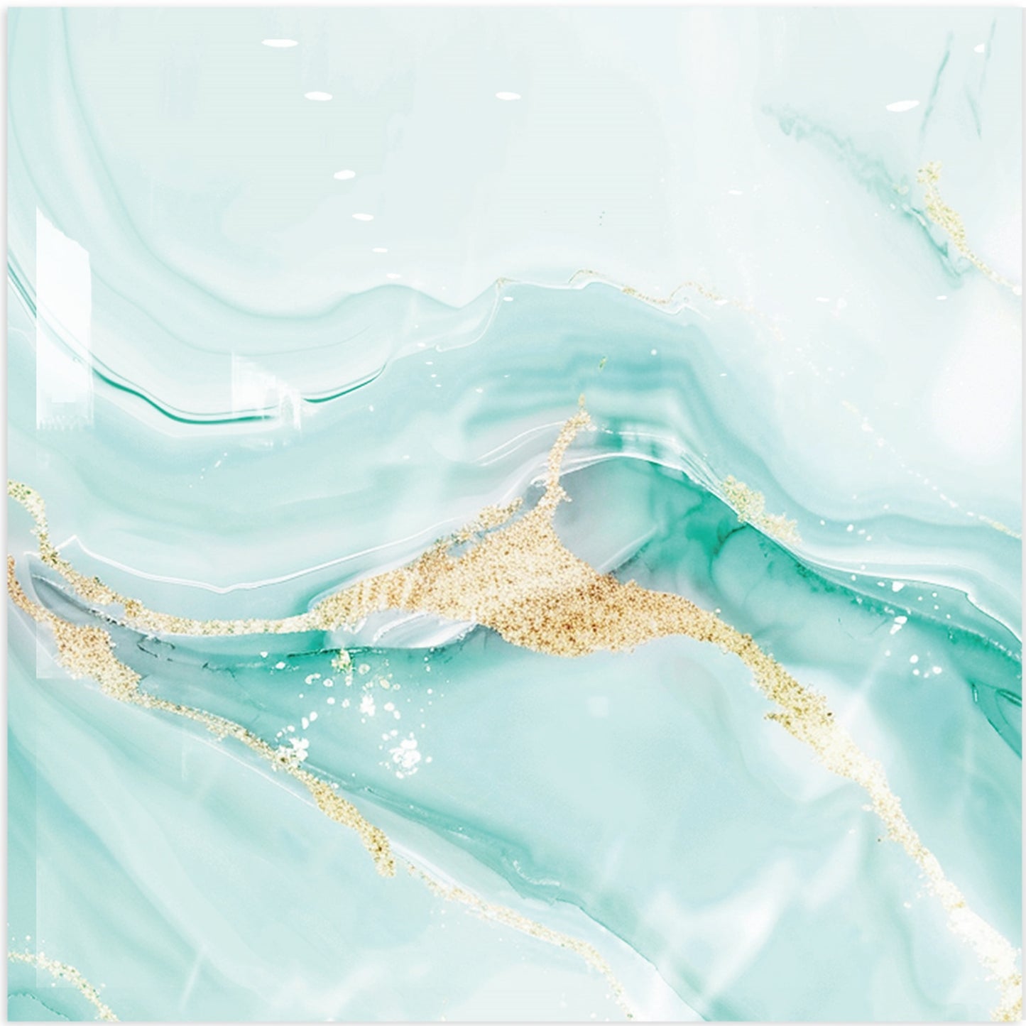 DEWOO 10pcs Peel and Stick Backsplash Wall Tile, Waterproof Peel and Stick Marble Wall Tiles, Self - Adhesive Panels for Bathroom, Kitchen, and Living Room (Blue Marble,12"×12") - DEWOO TILES